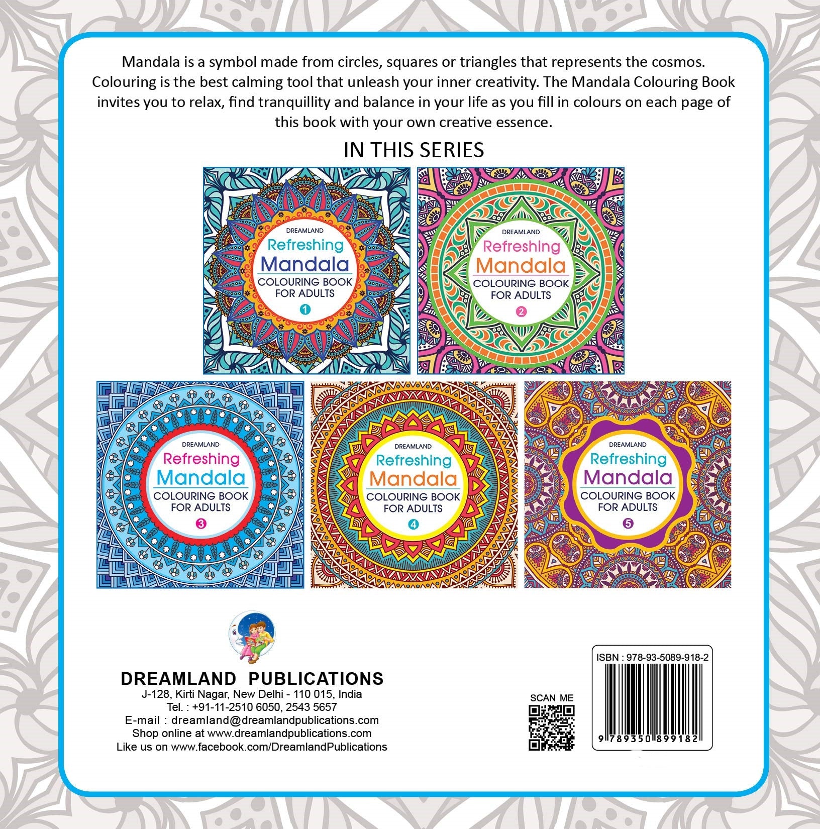 Dreamland Refreshing Mandala - Colouring Book for Adults Book 4 - Distacart