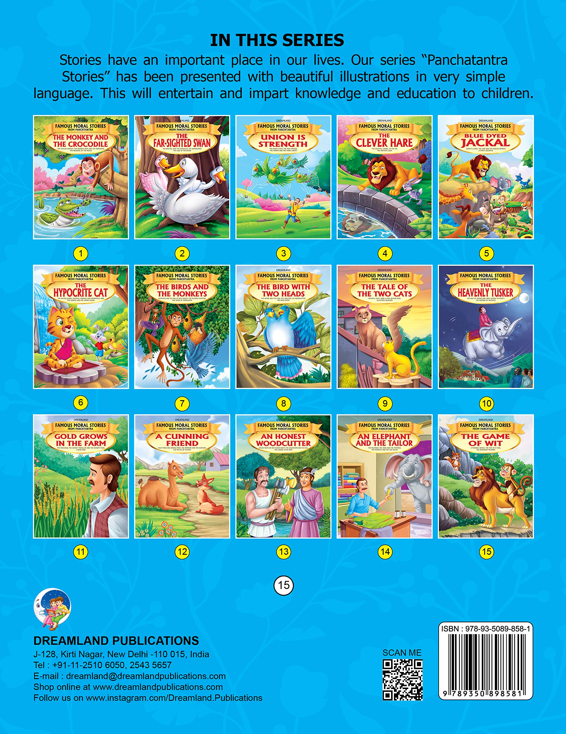 Dreamland The Game of Wit - Book 15 (Famous Moral Stories from Panchtantra) - Distacart