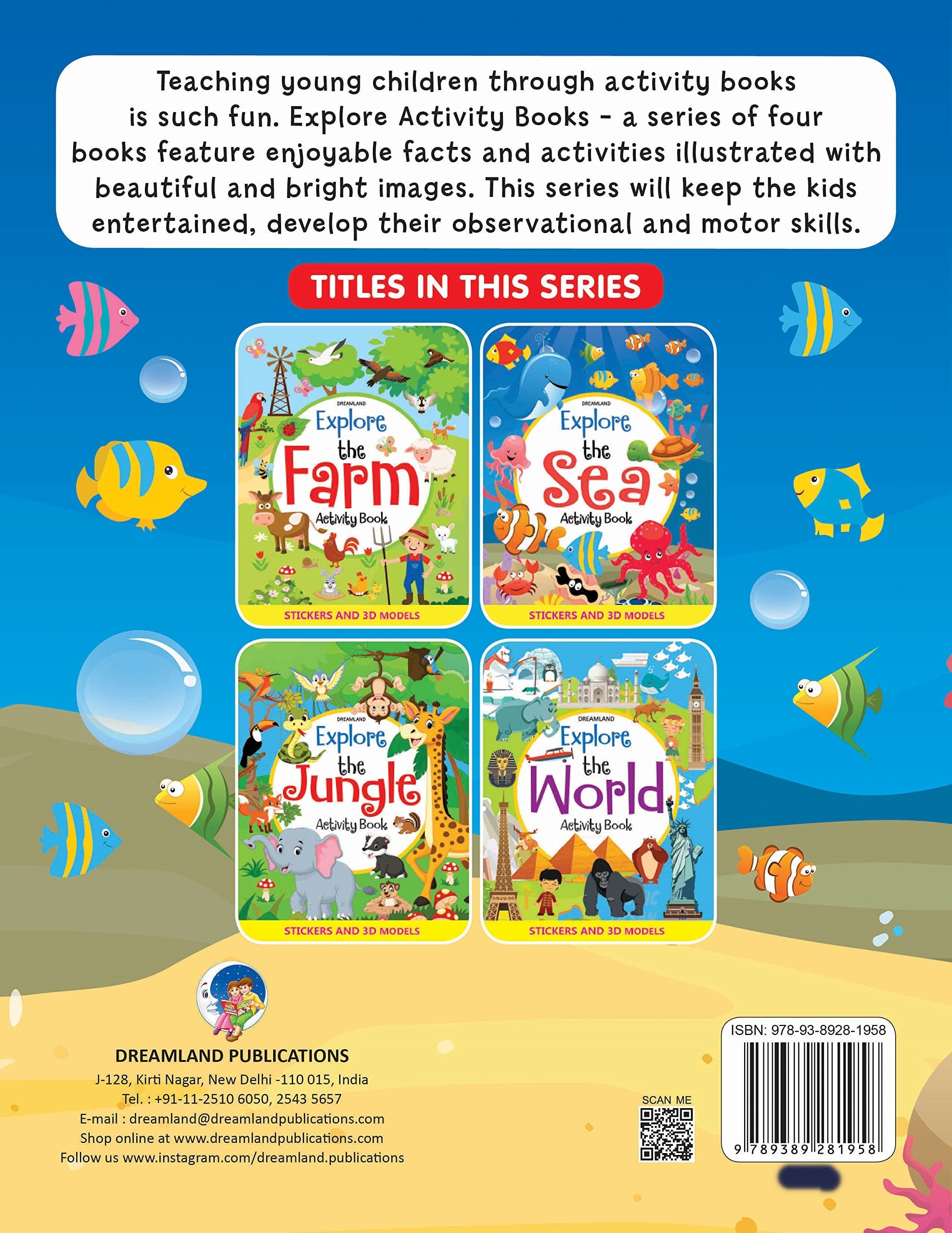 Dreamland Explore the Sea Activity Book with Stickers and 3D Models - Distacart