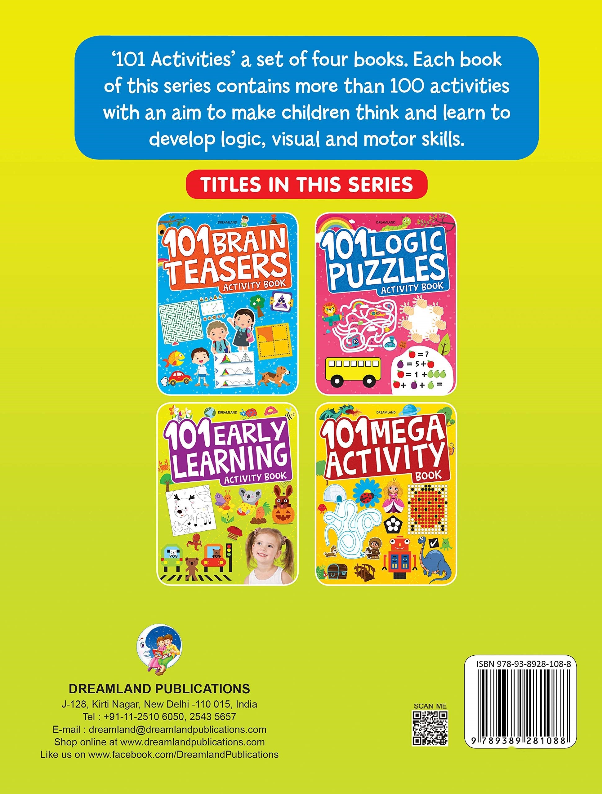 Dreamland 101 Early Learning Activity Book - Distacart