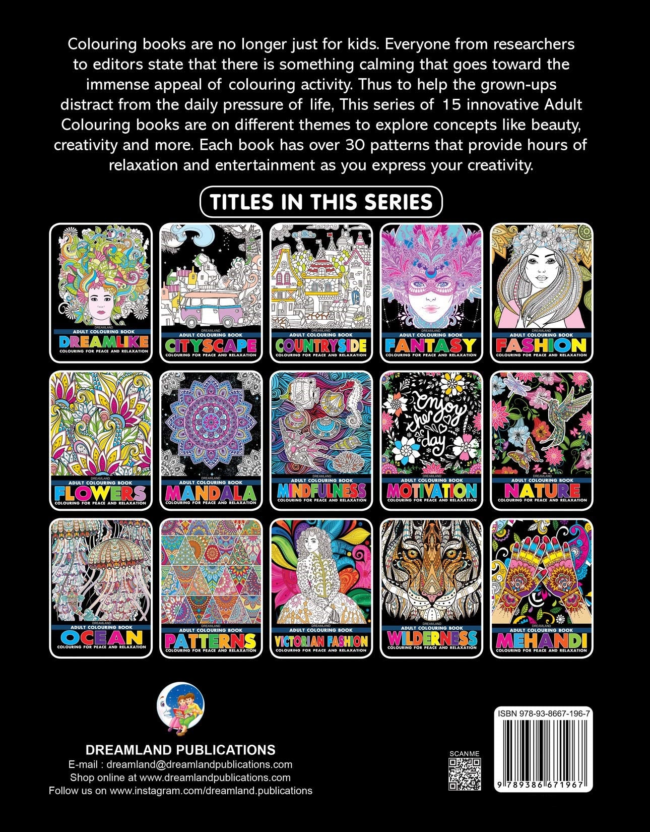 Dreamland Cityscape- Colouring Book for Adults - Distacart