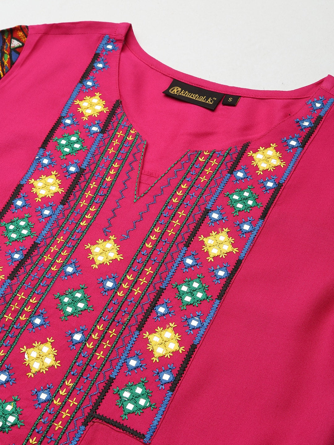 Khushal K Women Pink Yoke Design Kurta with Palazzos - Distacart