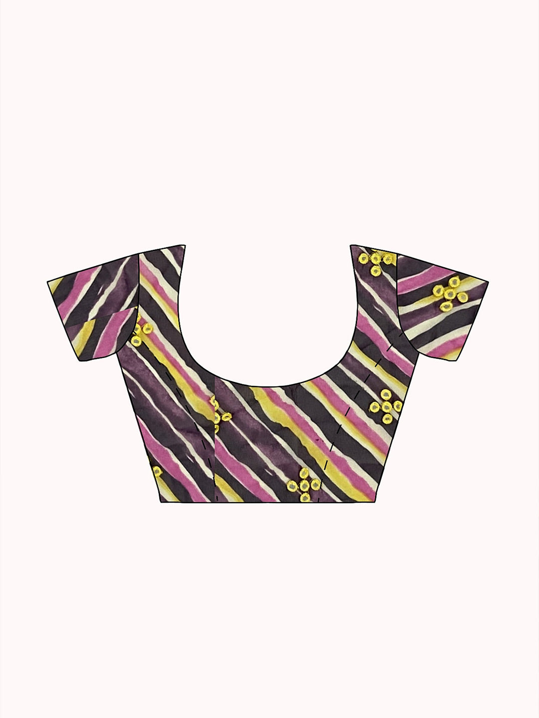 Tikhi Imli Brown Striped Ruffled Ready To Wear Saree - Distacart