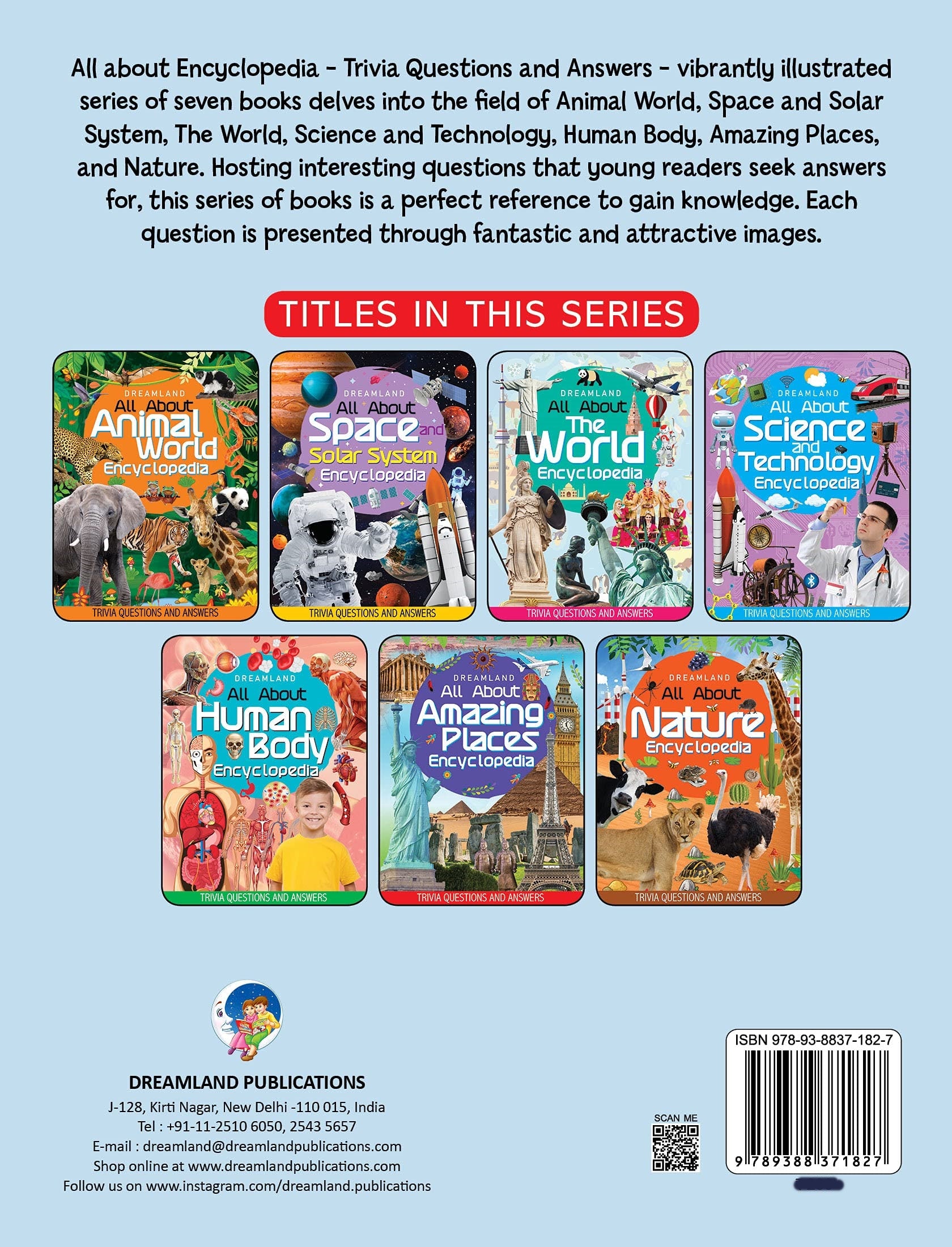 Dreamland The World Encyclopedia for Children Age 5 - 15 Years- All About Trivia Questions and Answers - Distacart