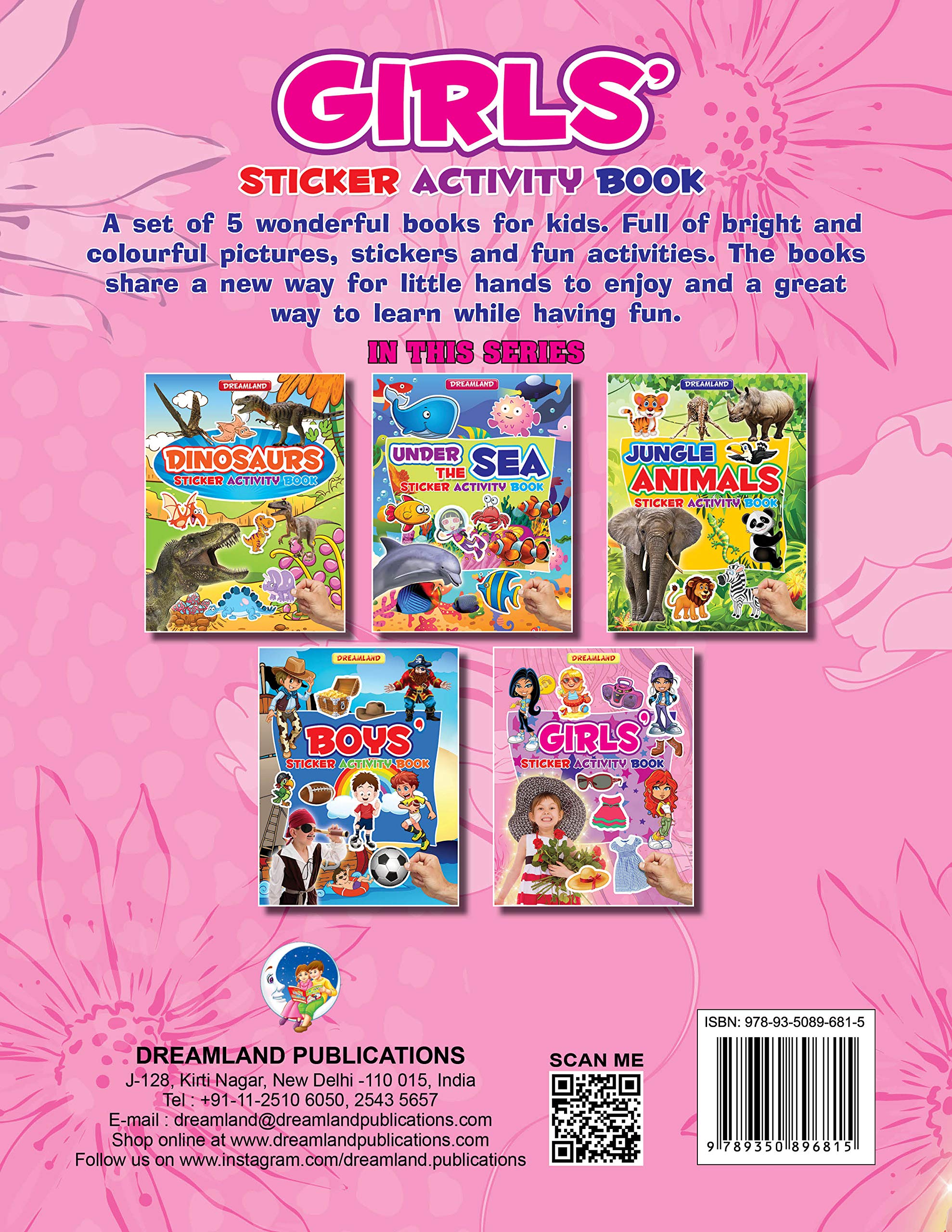 Dreamland Sticker Activity Book - Girls - Distacart