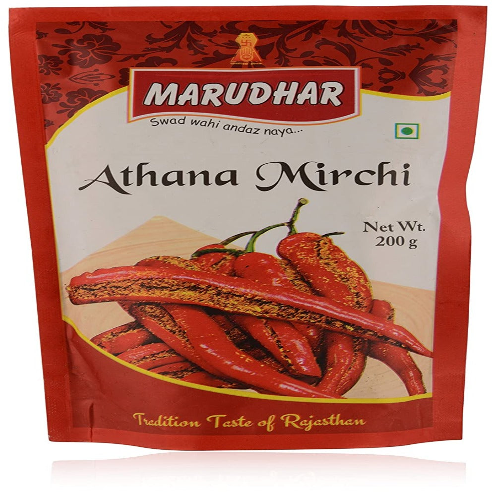Marudhar Athana Mirchi Long Red Chilli Pickle