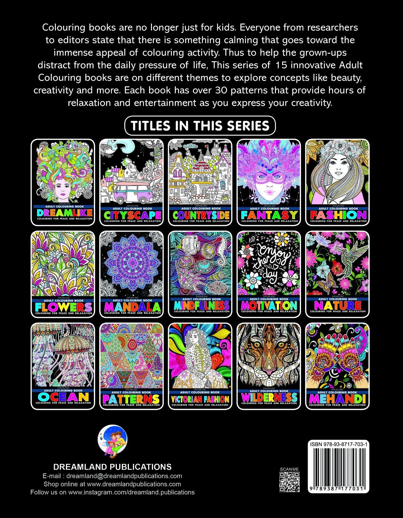 Dreamland Motivation- Colouring Book for Adults - Distacart