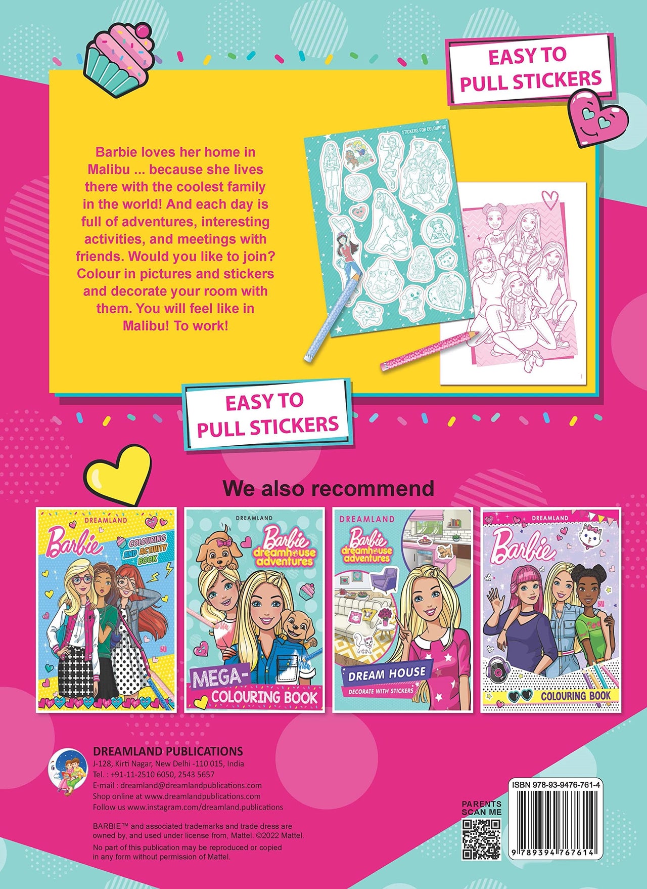 Dreamland Barbie Dreamhouse Adventures - Mega Colouring Book - Distacart