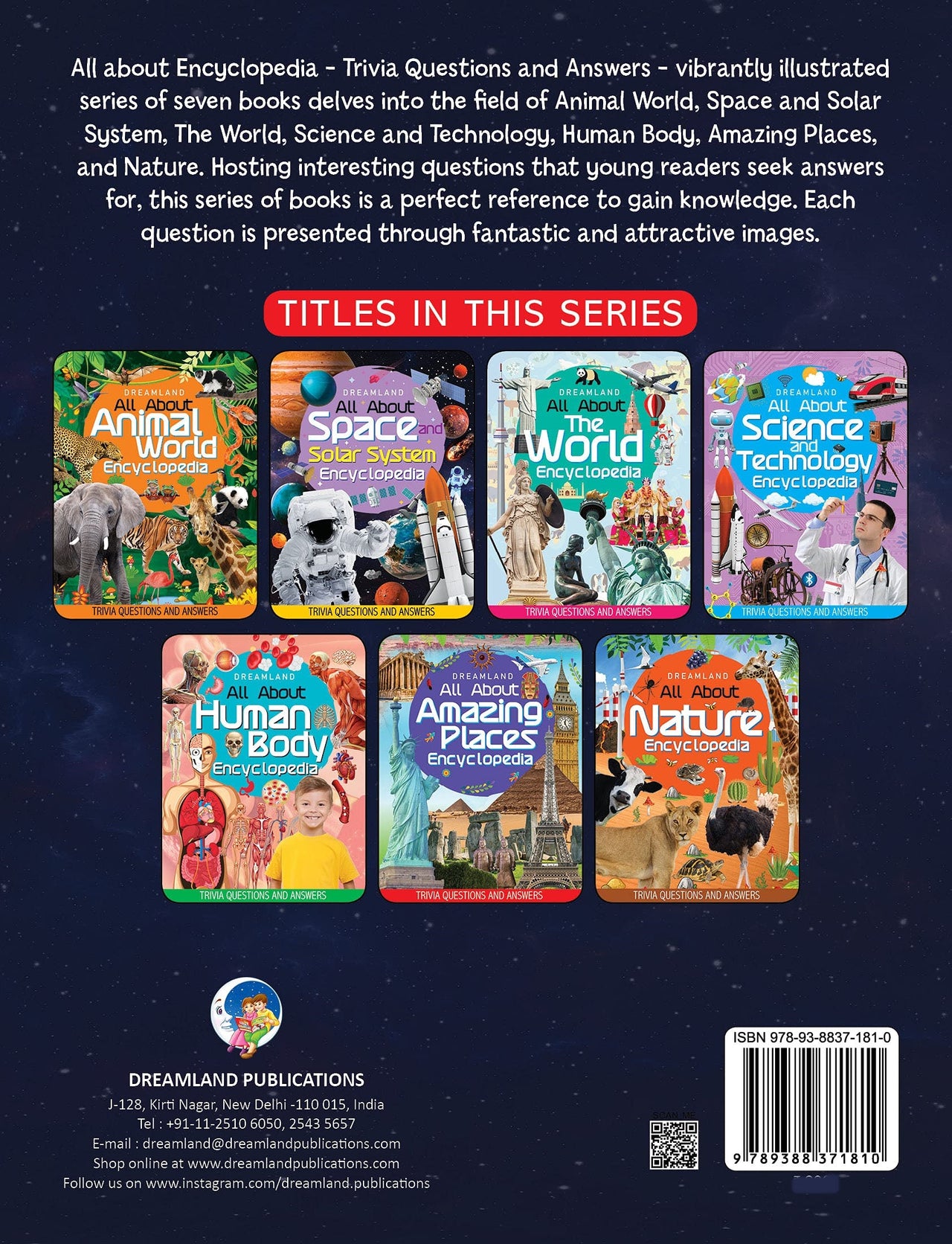 Dreamland Space and Solar System Encyclopedia for Children Age 5 - 15 Years- All About Trivia Questions and Answers - Distacart