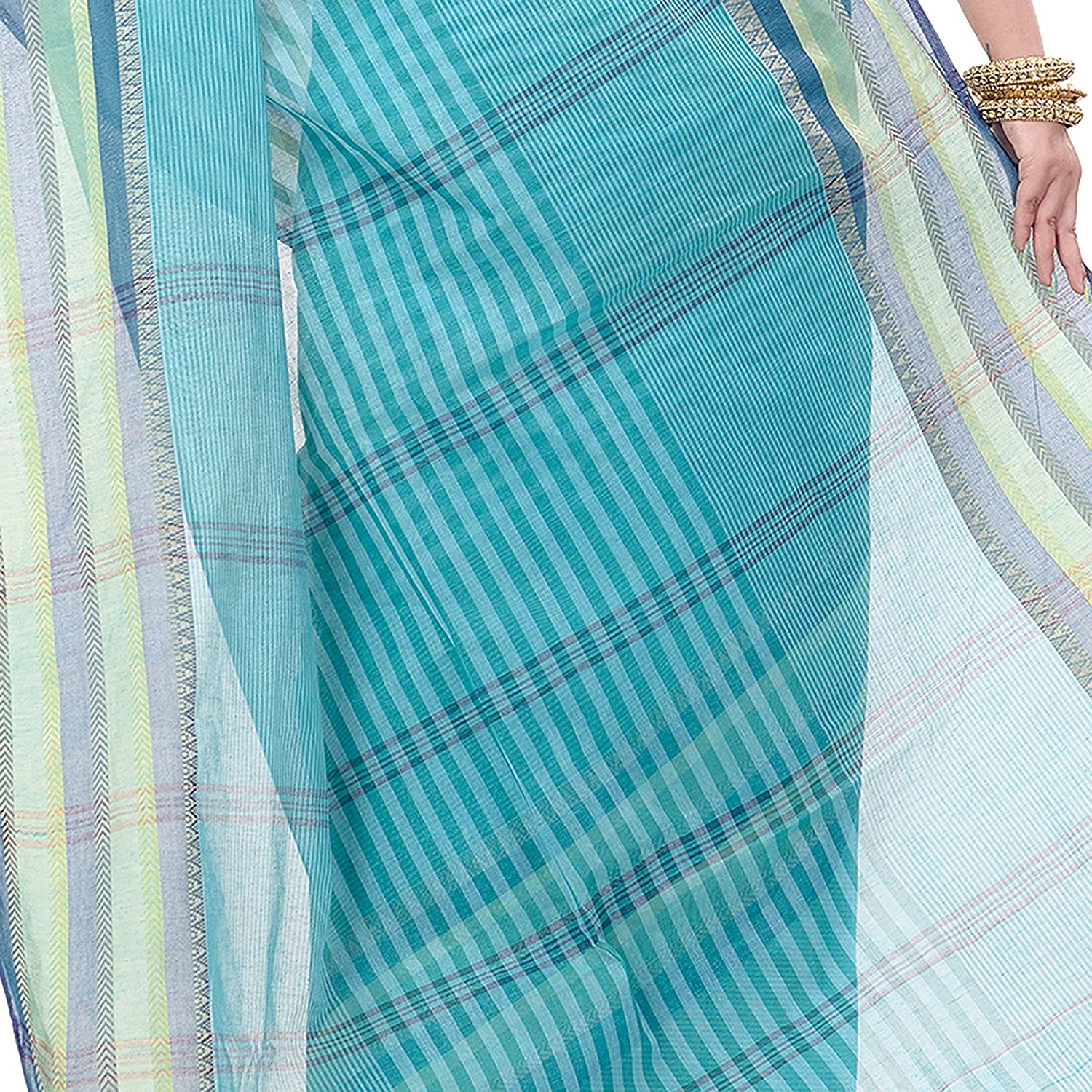 Desh Bidesh Bengal Cotton Women's Bengal Tant Khejur Chori Design Pure Handloom Cotton Saree Without Blouse Piece - Distacart