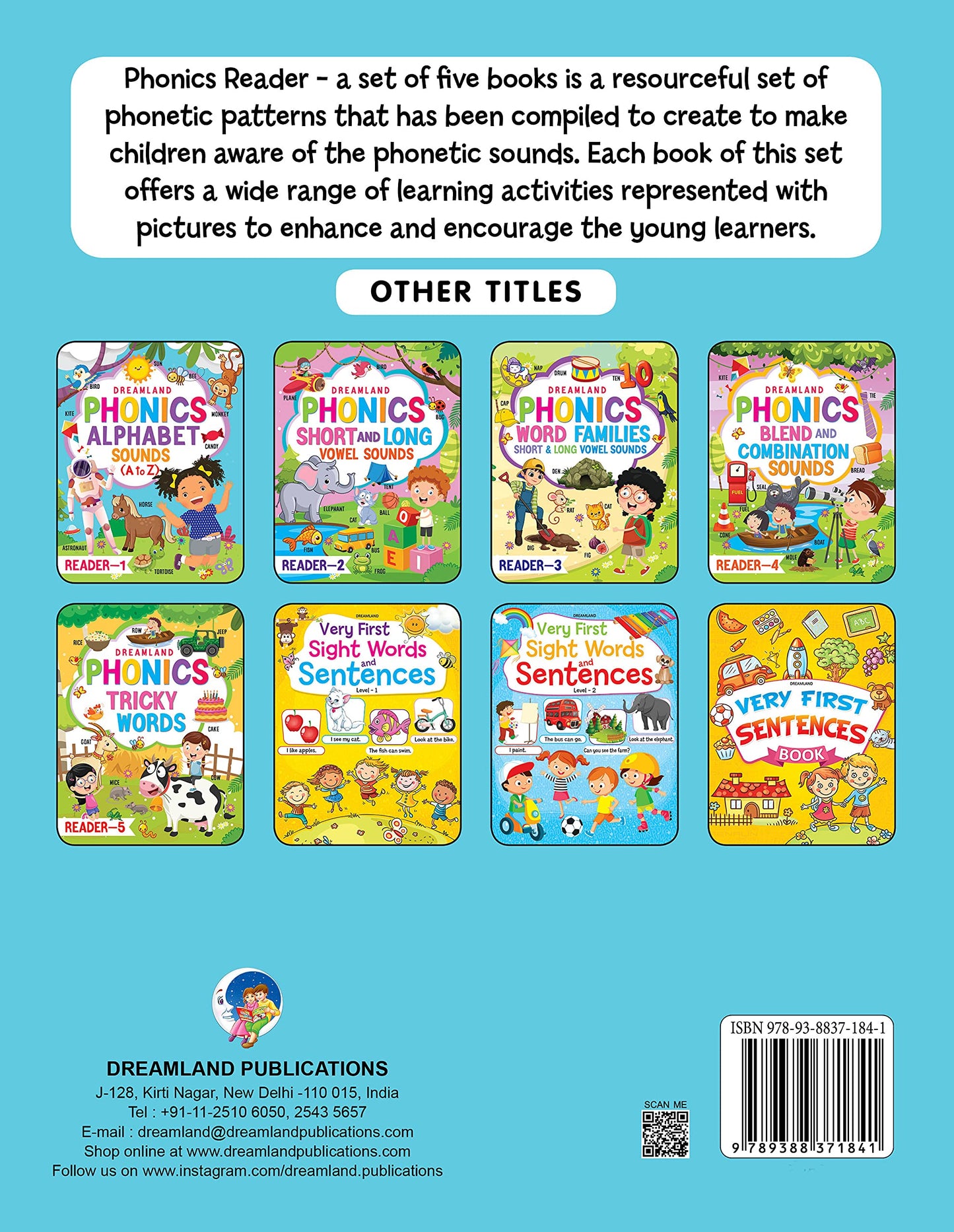 Dreamland Phonics Reader -1 (Alphabet Sounds, A to Z) Age 4+ - Distacart