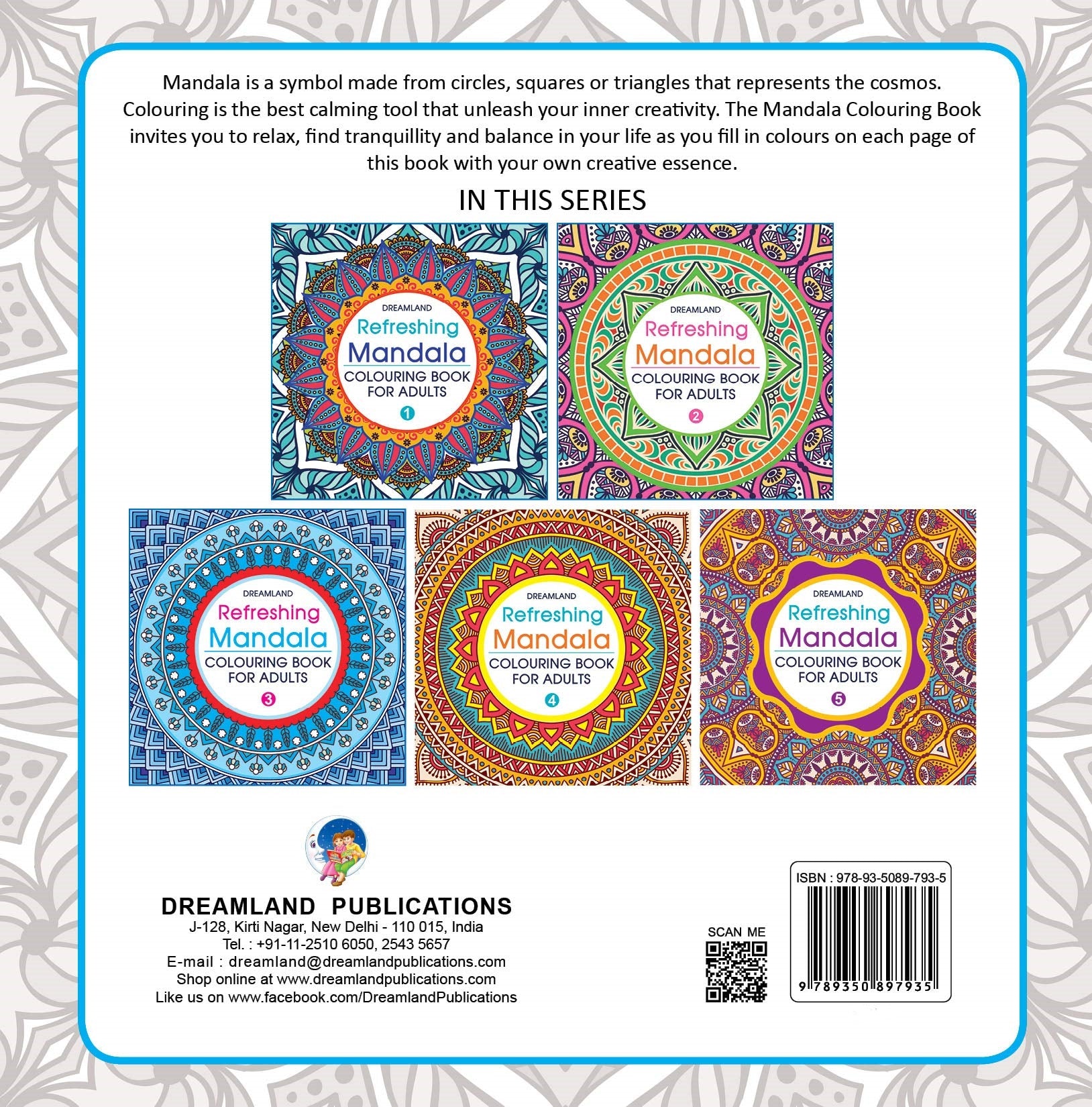 Dreamland Refreshing Mandala - Colouring Book for Adults Book 5 - Distacart
