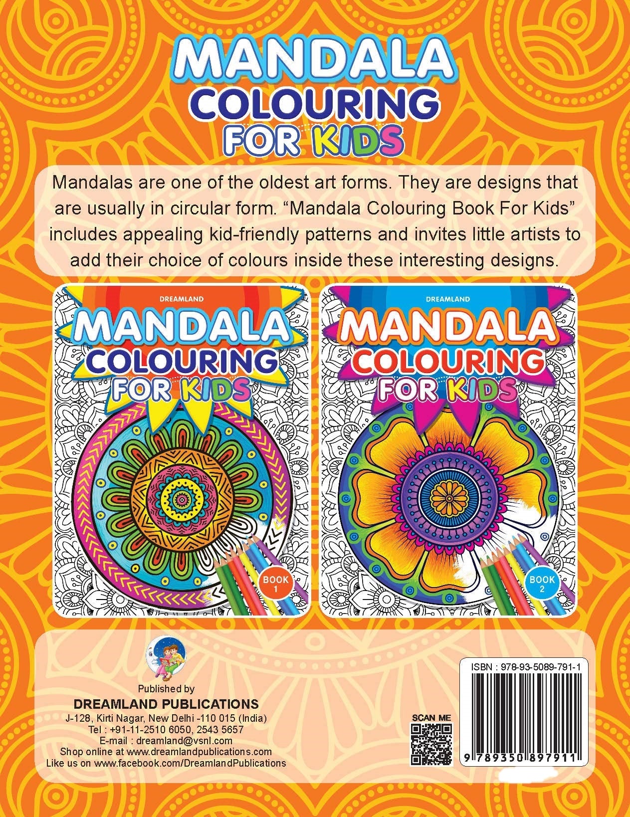 Dreamland Mandala Colouring for Kids- Book 1 - Distacart