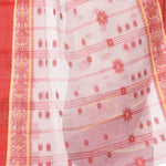Thumbnail for Desh Bidesh Women's Traditional Bengal Phulkoli Woven Design Pure Handloom Cotton Saree Without Blouse Piece - Distacart