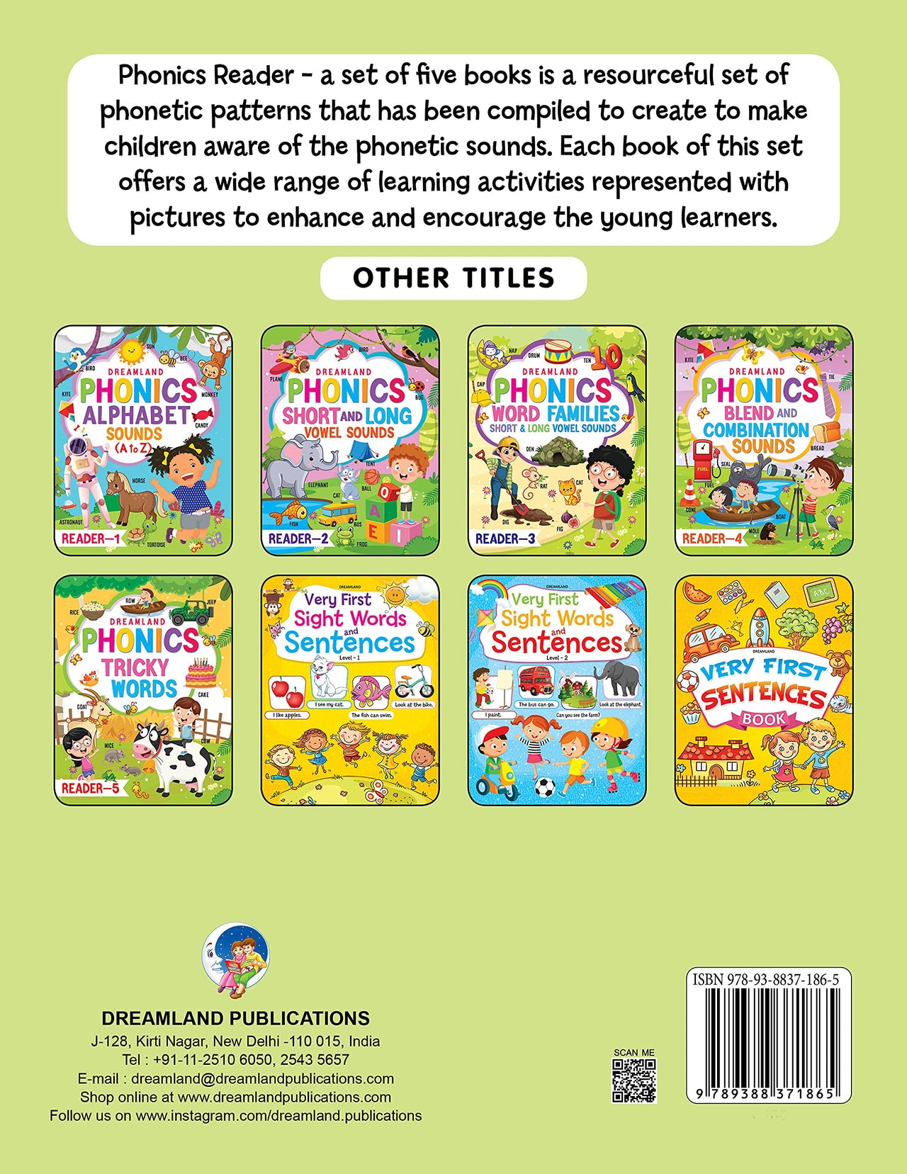 Dreamland Phonics Reader - 3 (Word Families Short and Long Vowel Sounds) Age 6+ - Distacart