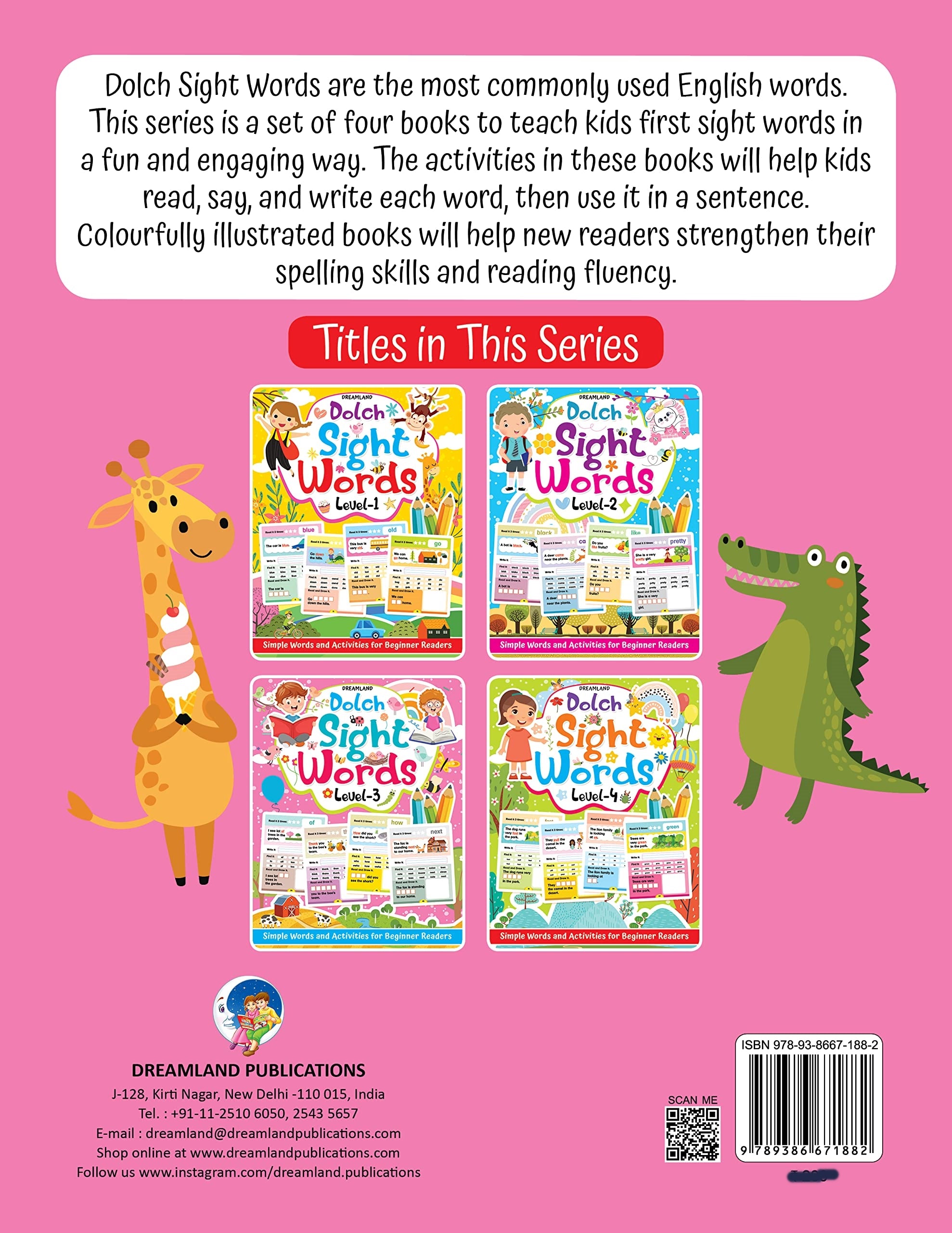 Dreamland Dolch Sight Words Level 3- Simple Words and Activities for Beginner Readers - Distacart