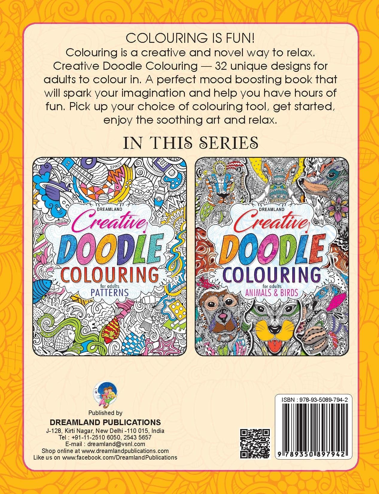 Dreamland Creative Doodle Colouring - Patterns - Distacart