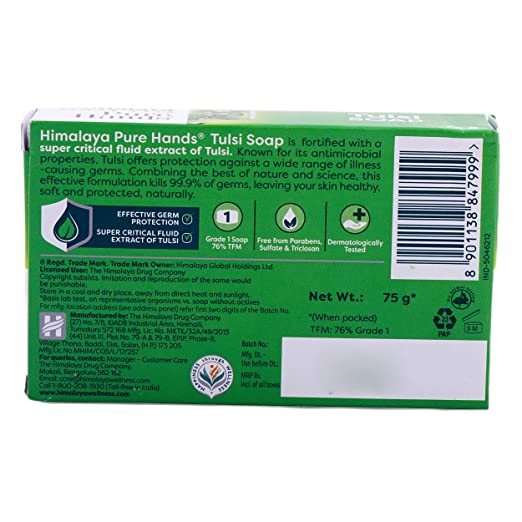 Himalaya Herbals Pure Hands Tulsi Soap - Distacart