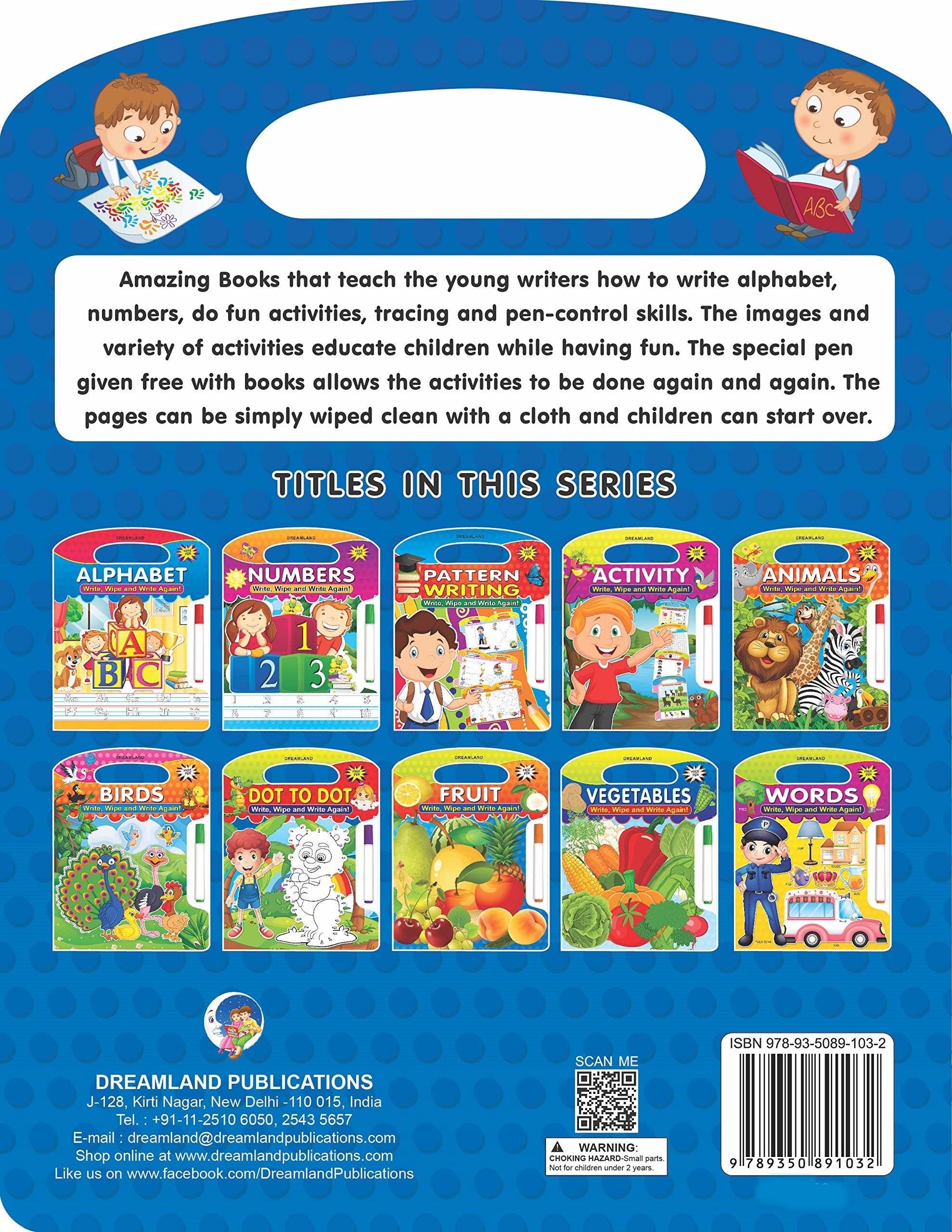 Dreamland Write and Wipe Book - Dot to Dot - Distacart