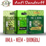 Thumbnail for Luxura Sciences Natural Hair Care Set Anti Dandruff - Amla + Neem + Bhringraj - Distacart