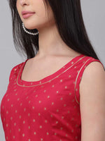 Thumbnail for Kalini Women Pink Empire Gotta Patti Kurta with Palazzos - Distacart