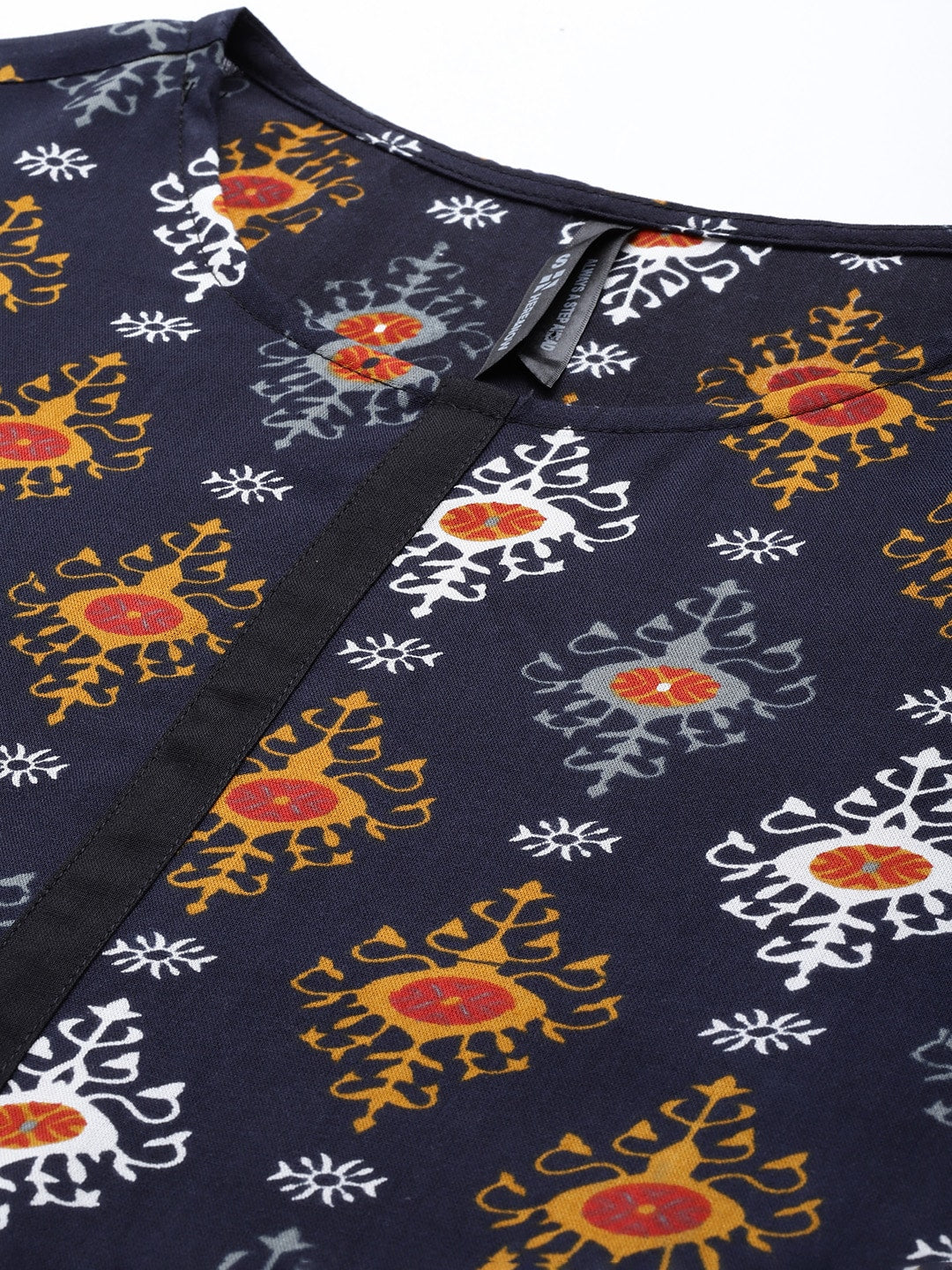 HERE&NOW Women Ethnic Motifs Printed Kurta with Trousers - Distacart