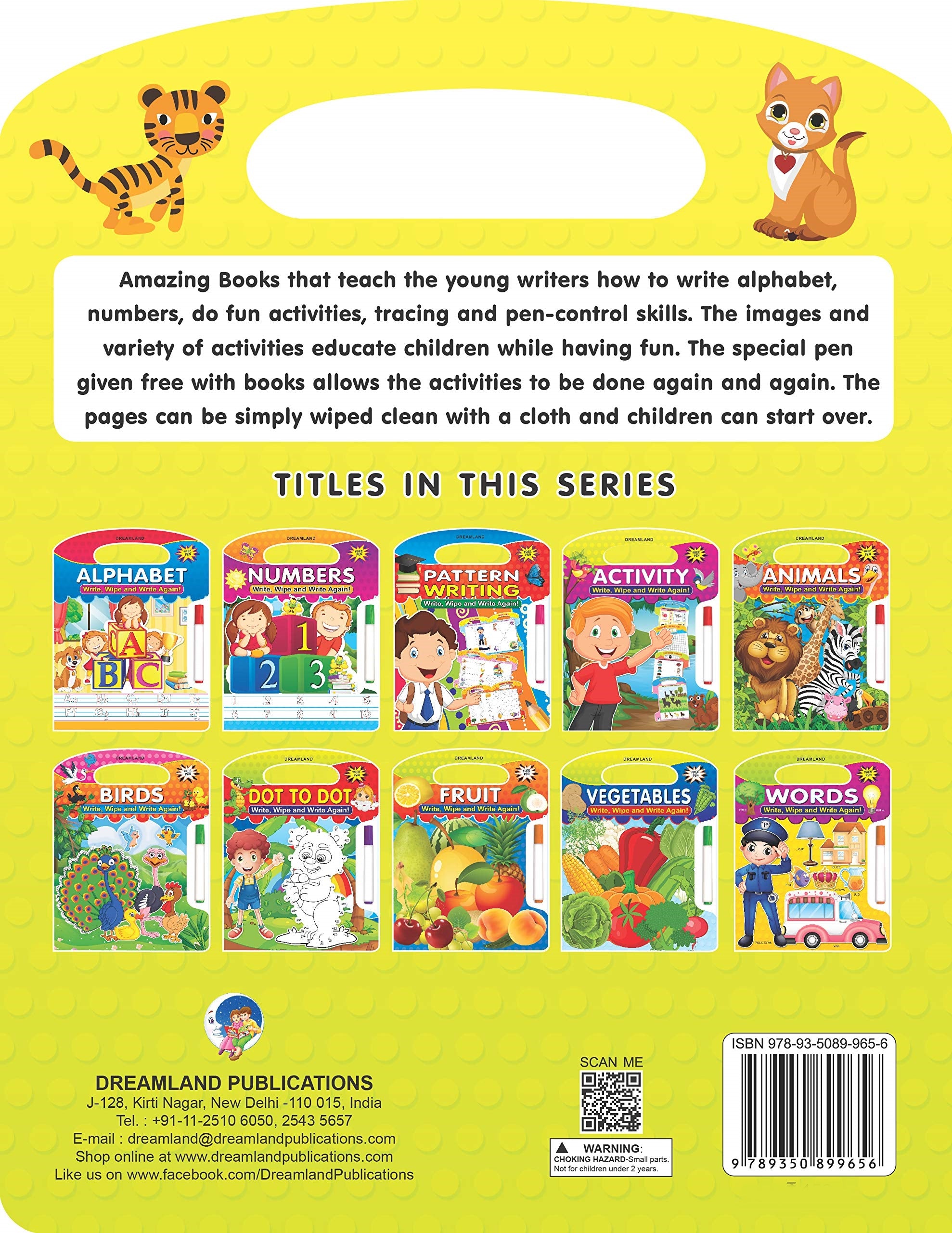 Dreamland Write and Wipe Book - Activity - Distacart