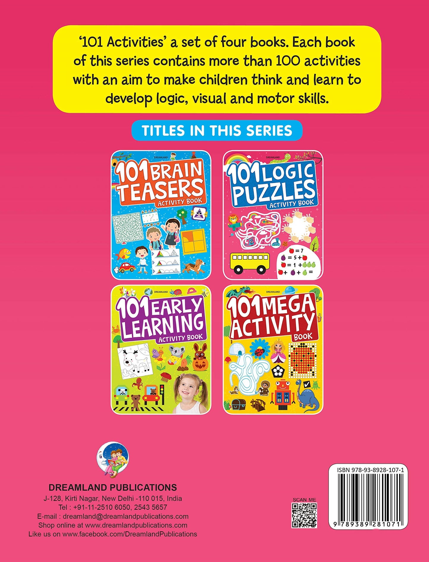 Dreamland 101 Logic Puzzles Activity Book - Distacart