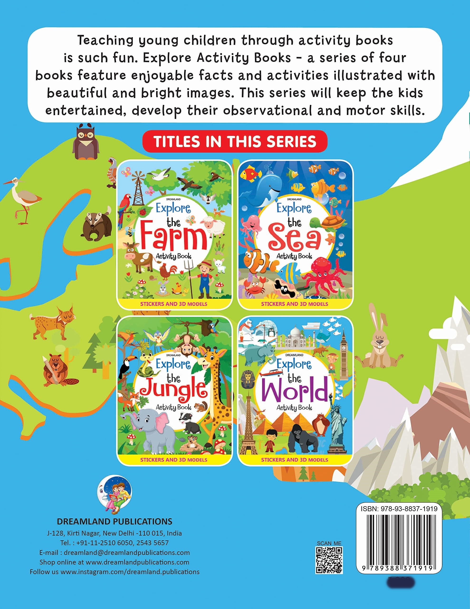 Dreamland Explore the World Activity Book with Stickers and 3D Models - Distacart