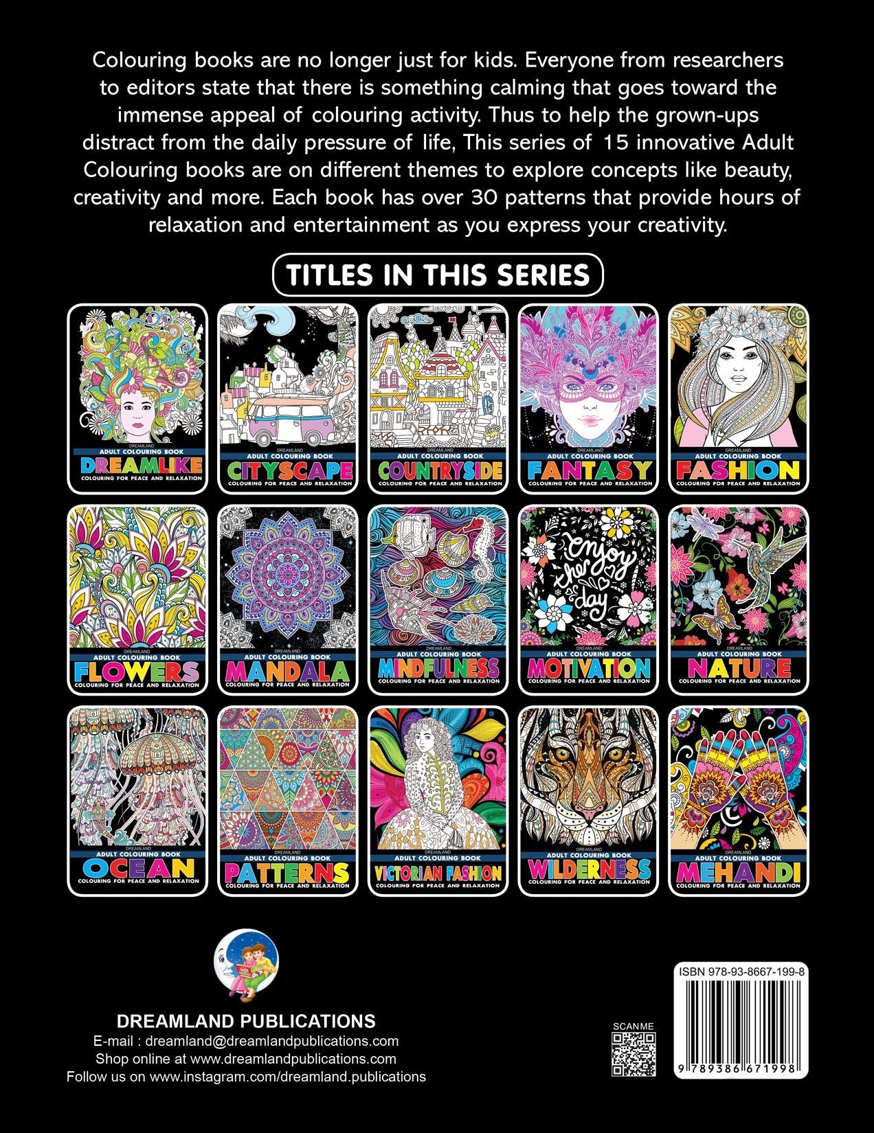 Dreamland Fashion- Colouring Book for Adults - Distacart