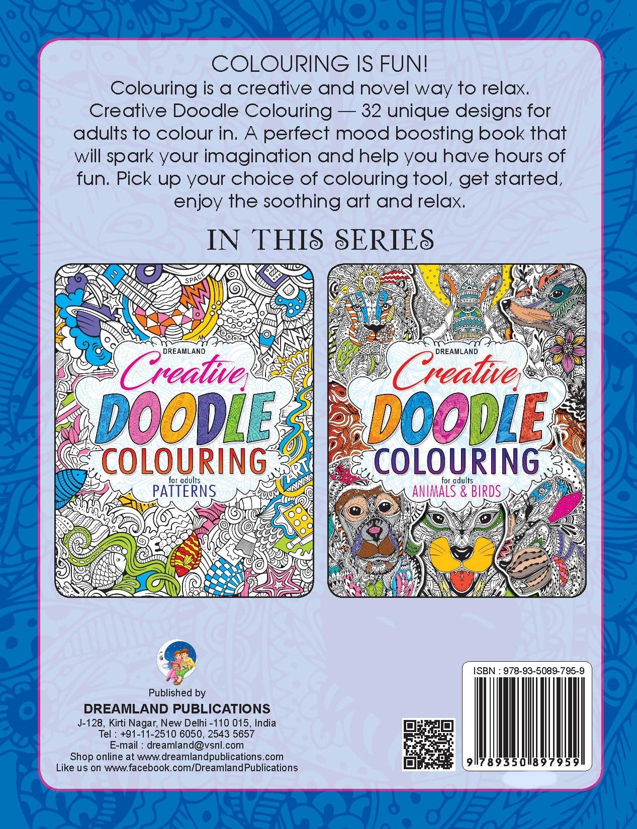 Dreamland Creative Doodle Colouring - Animals & Birds - Distacart