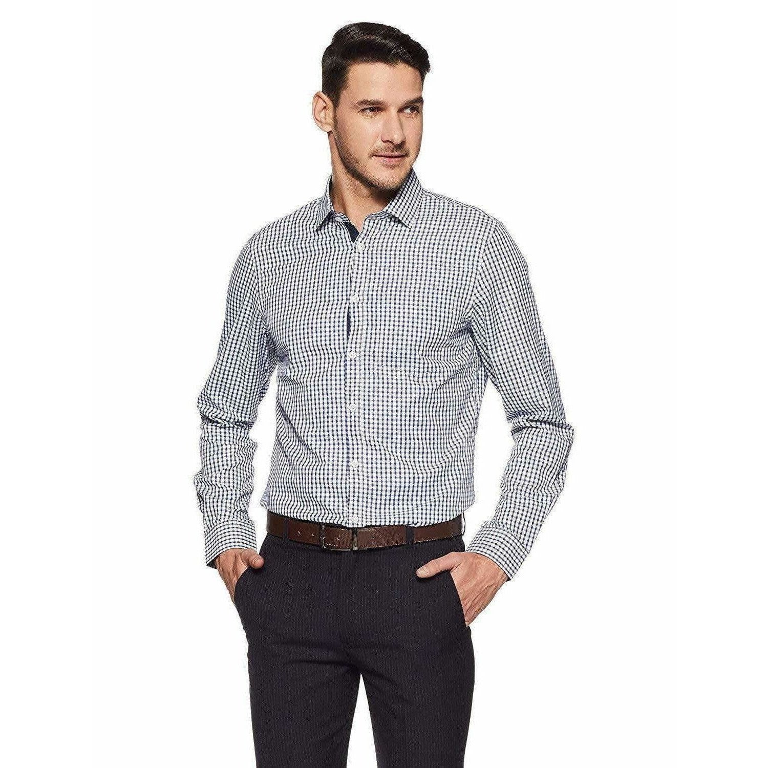 Men's Plain Regular Fit Formal Shirt - Distacart