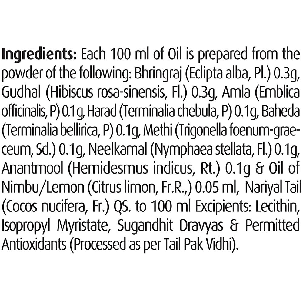 Dabur Vatika Enriched Coconut Hair Oil with Hibiscus Ingredients