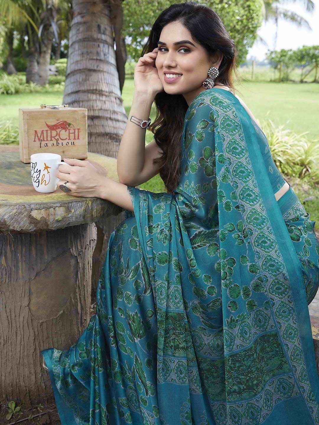 Kalini Floral Saree - Distacart
