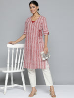 Thumbnail for HERE&NOW Printed Wrap Designed Layered Kurta - Distacart
