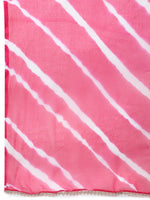 Thumbnail for Kalini Women Pink Bandhani Printed Thread Work Kurta with Palazzos & With Dupatta - Distacart