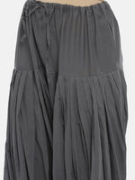 Thumbnail for Souchii Women Grey Solid Loose-Fit Patiala - Distacart