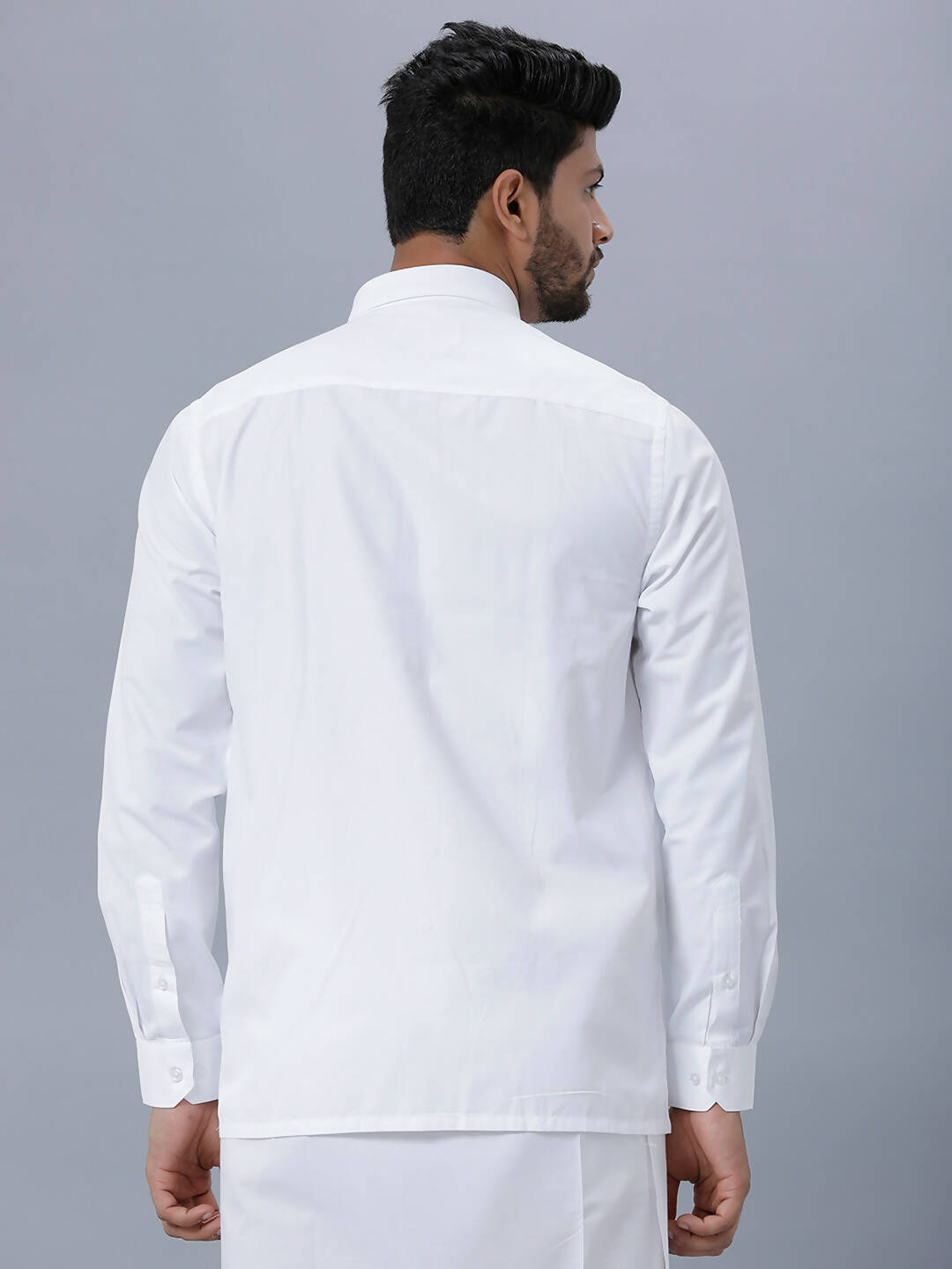 Ramraj Cotton Mens Full Sleeve Formal Poly cotton White Shirt - Distacart
