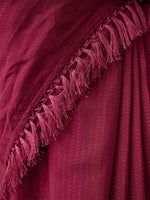 Thumbnail for Tikhi Imli Woven Design Tasselled Satin Jacquard Ready to Wear Saree - Distacart