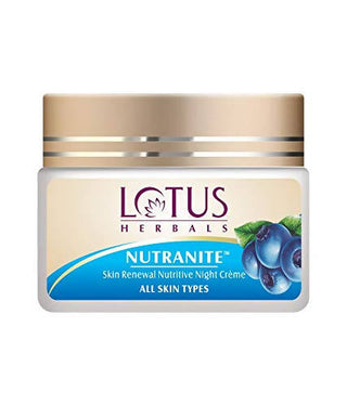 Lotus Herbals Nutranite Skin Renewal Nutritive Night Cream - Distacart