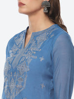 Thumbnail for Biba Women Ethnic Motifs Embroidered Thread Work Kurta - Distacart