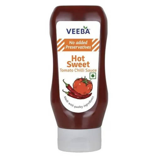 Veeba Hot Sweet Tomato Chilli Sauce - No Added Preservatives