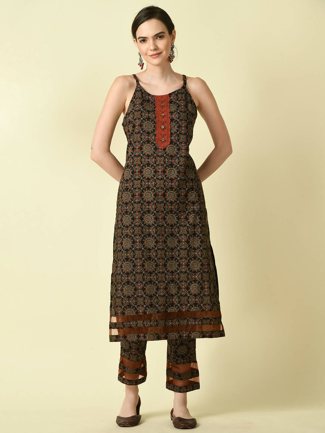 Myshka Women's Multi Straight Printed Kurta - Distacart