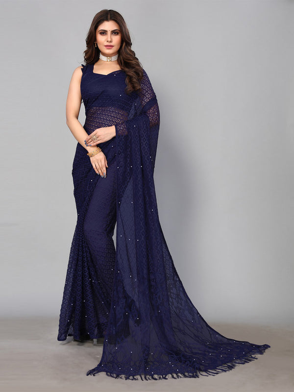 Kalini Woven Design Brasso Saree - Distacart