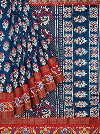 Thumbnail for Kalamandir Ethnic Motifs Printed Saree - Distacart