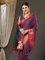 Thumbnail for Saree Mall Woven Design Zari Festive Sarees - Distacart