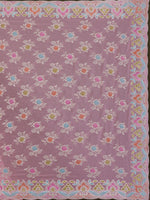 Thumbnail for Koskii Floral Embroidered Beads and Stones Saree - Distacart