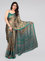 Thumbnail for Kalini Floral Poly Chiffon Saree With Blouse Piece - Distacart