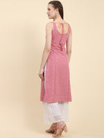 Thumbnail for Kalini Ethnic Motifs Embroidered Chikankari Georgette Kurta - Distacart