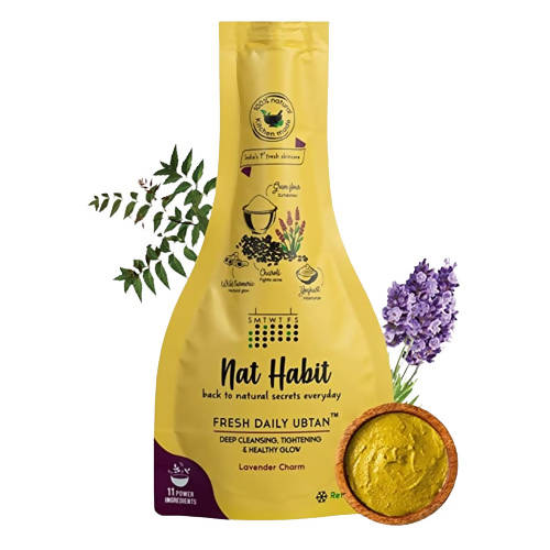 Nat Habit Lavender Charm Fresh Daily Ubtan - Distacart